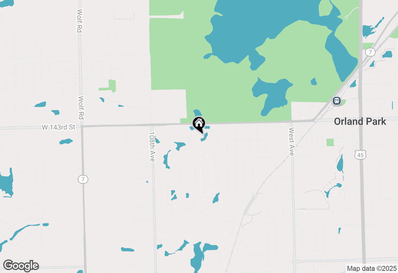 Map of 10513 Golf Road, Orland Park, IL 60462