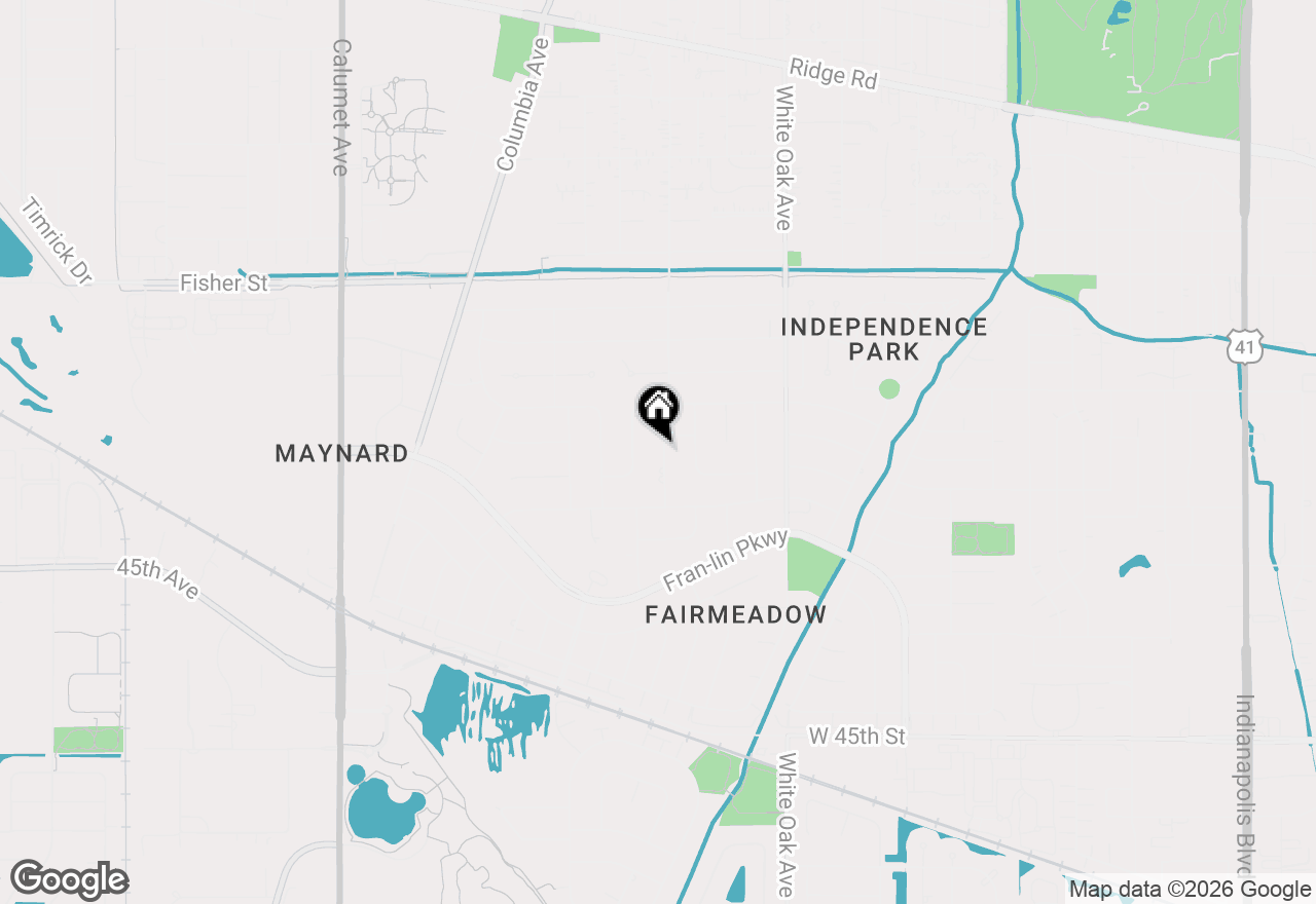 Map of 9212 Greenwood Avenue, Munster, IN 46321