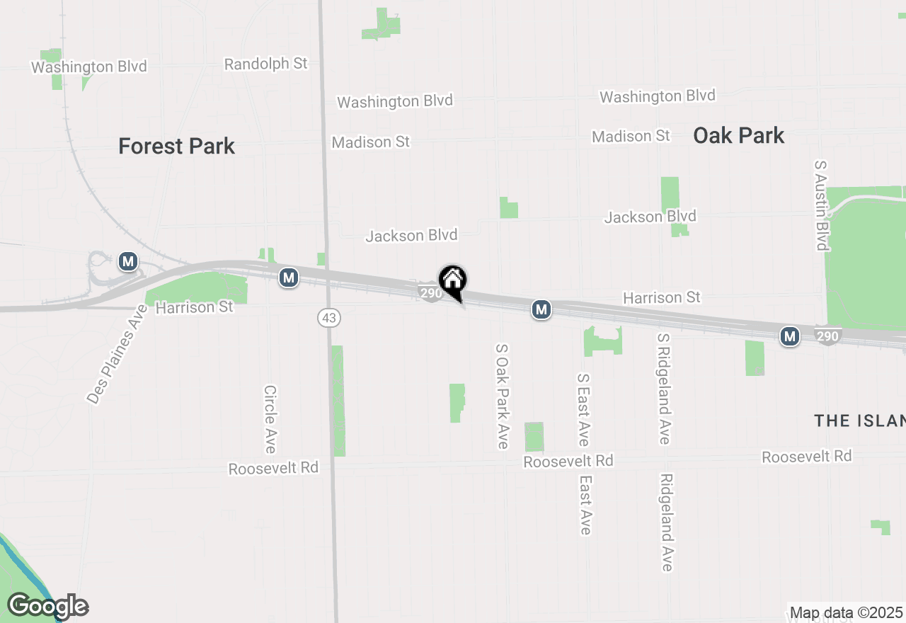 Map of 905 S Kenilworth Avenue, Oak Park, IL 60304