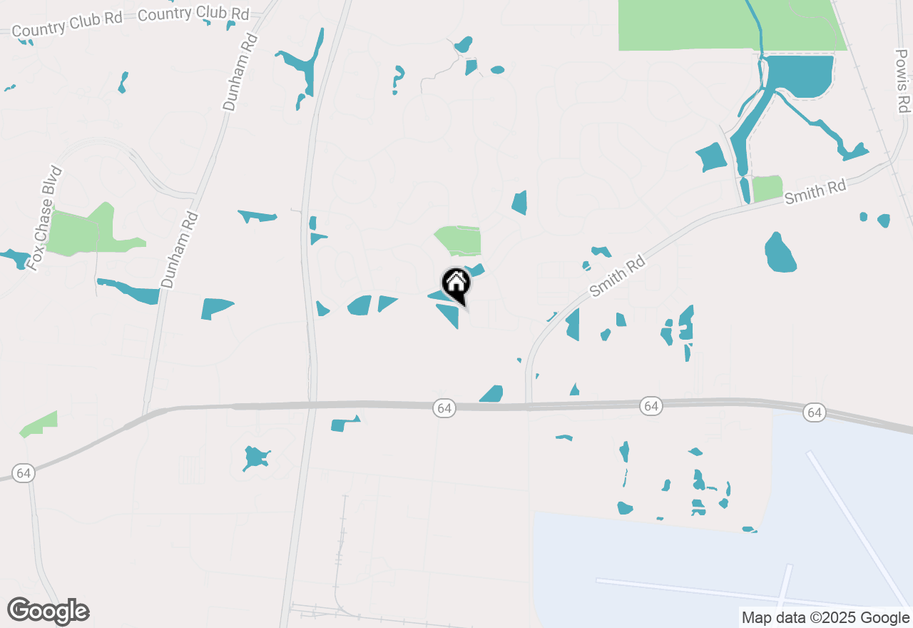 Map of 445 Lakeshore Court, St. Charles, IL 60174