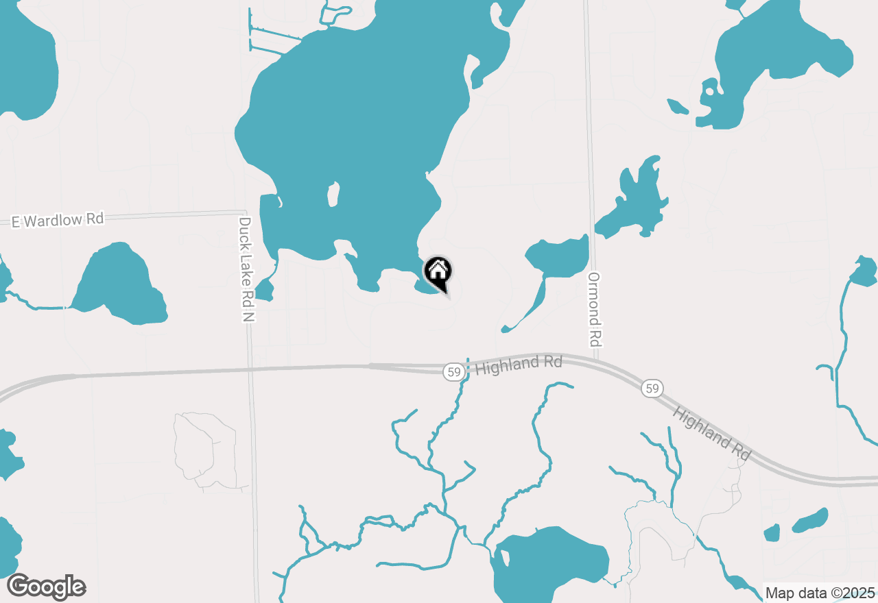 Map of 1739 Ridge Road, White Lake, MI 48383
