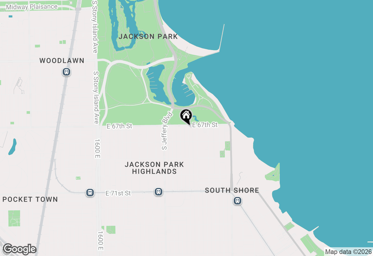 Map of 6700 S Merrill Avenue #3W, Chicago, IL 60649
