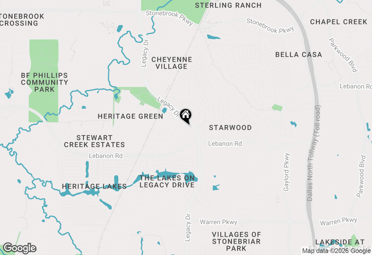Map of 4750 Haverford Drive, Frisco, TX 75034