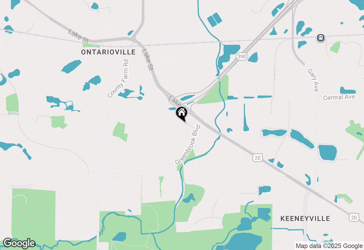 Map of 1355 Laguna Court #B, Hanover Park, IL 60133