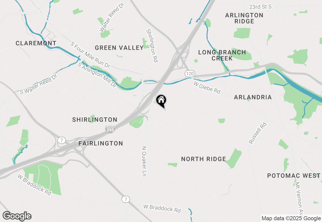 Map of 1629 Fitzgerald Lane, Alexandria, VA 22302