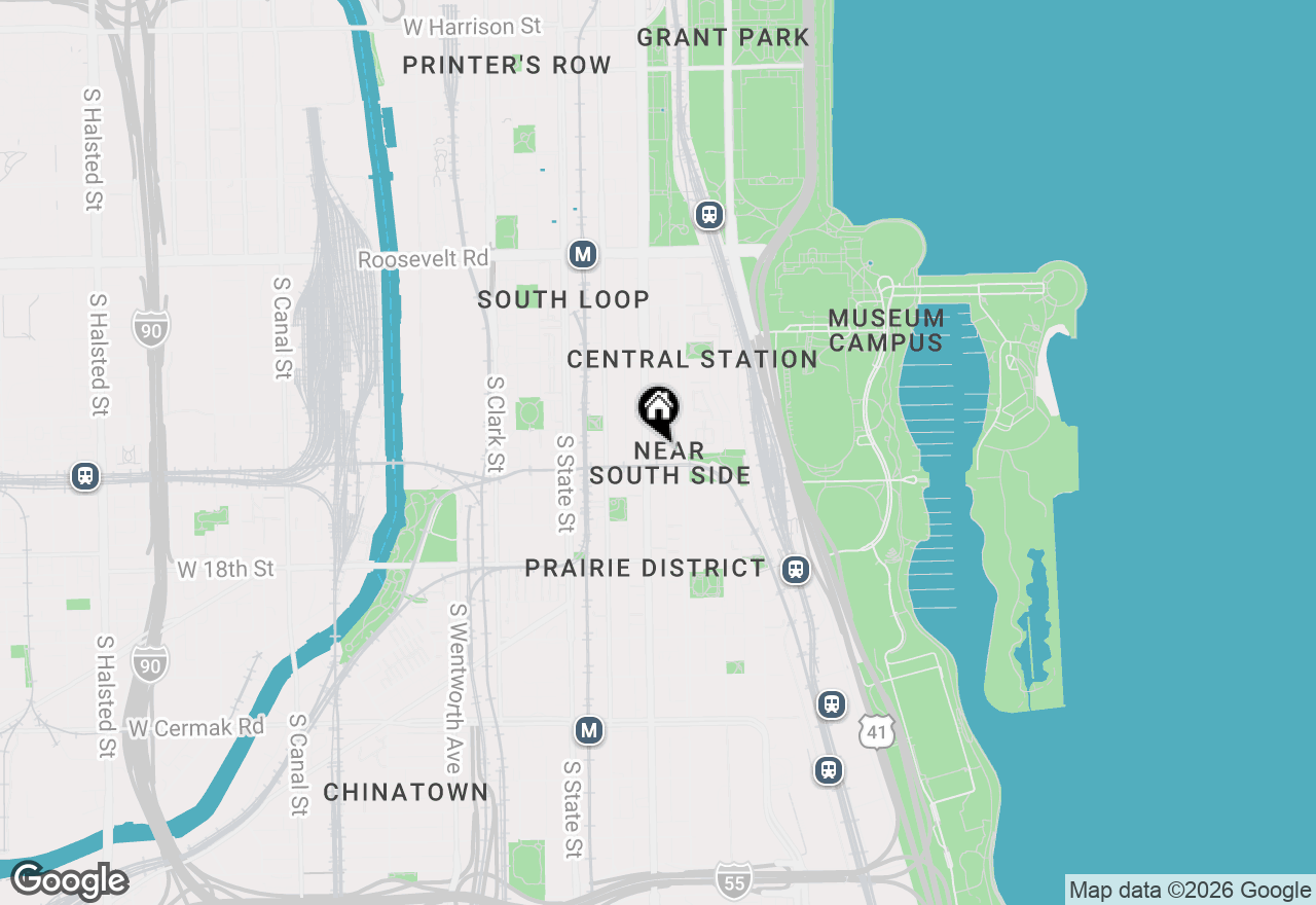 Map of 1525 S Michigan Avenue #303, Chicago, IL 60605