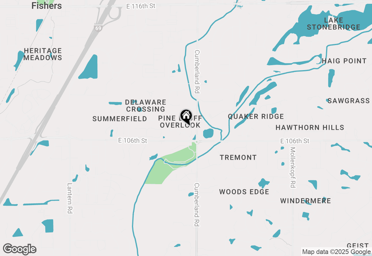 Map of 10767 Red Pine Drive, Fishers, IN 46037