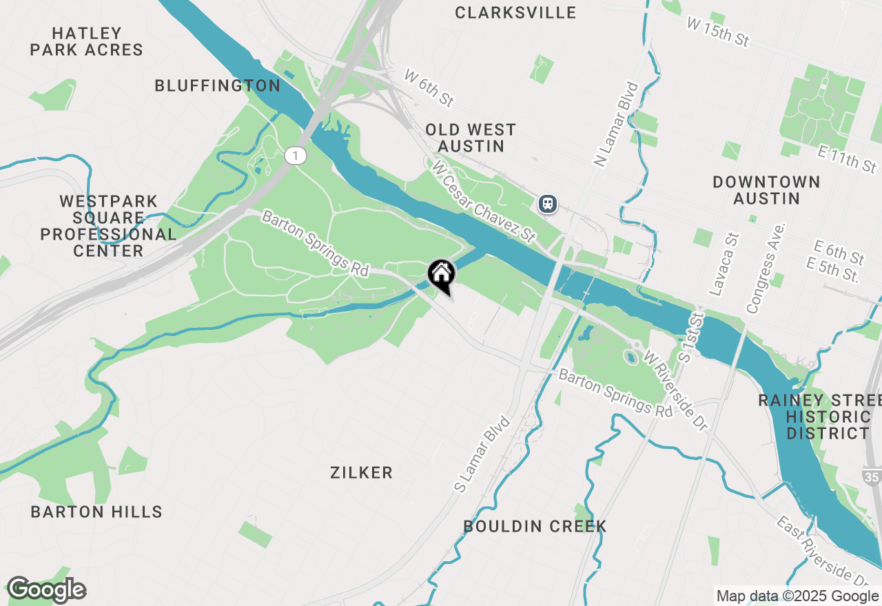 Map of 1900 Barton Springs Rd #5043, Austin, TX 78704