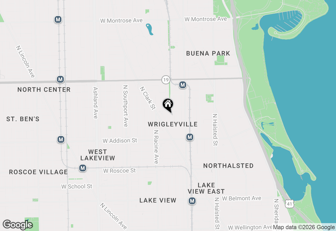 Map of 3737 N Clifton Avenue #1, Chicago, IL 60613