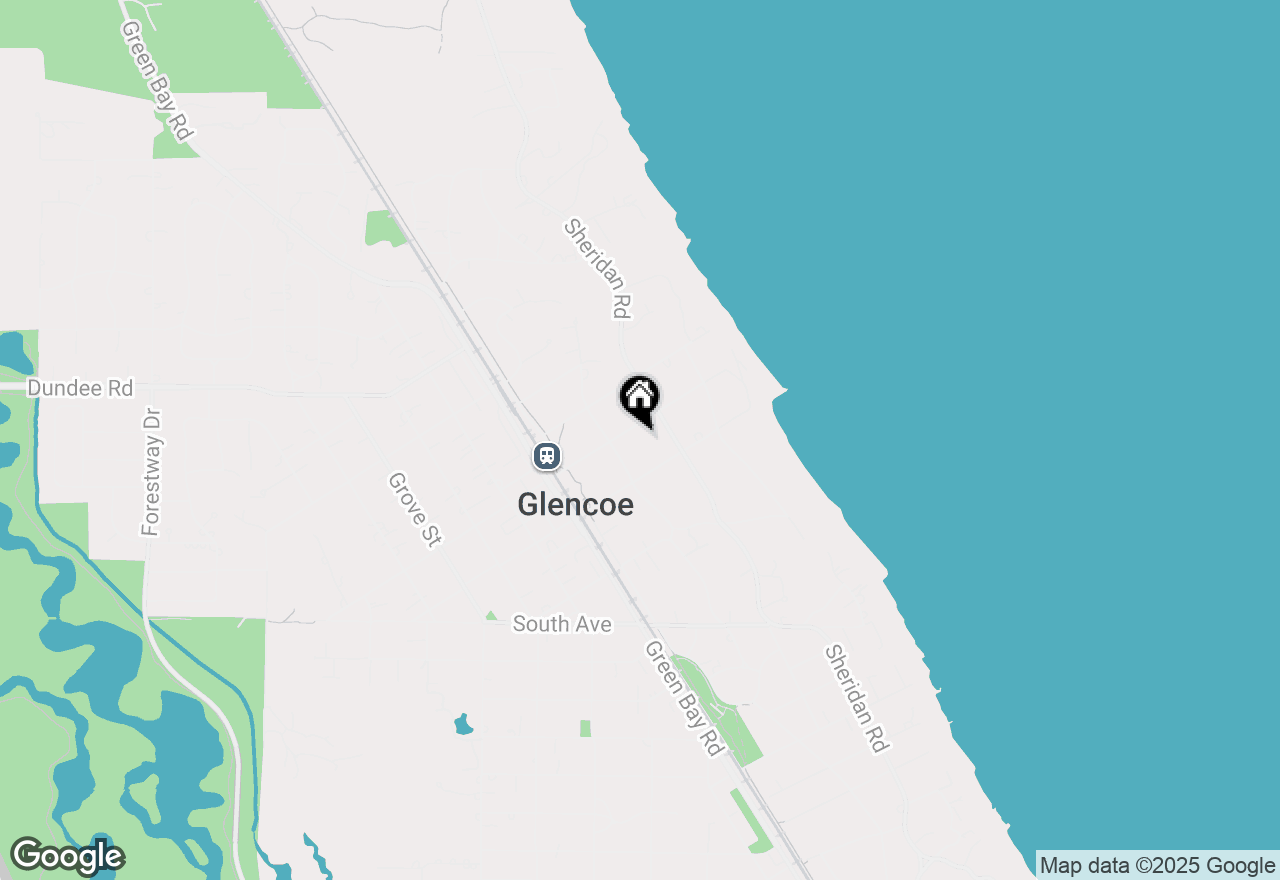 Map of 192 Park Avenue, Glencoe, IL 60022