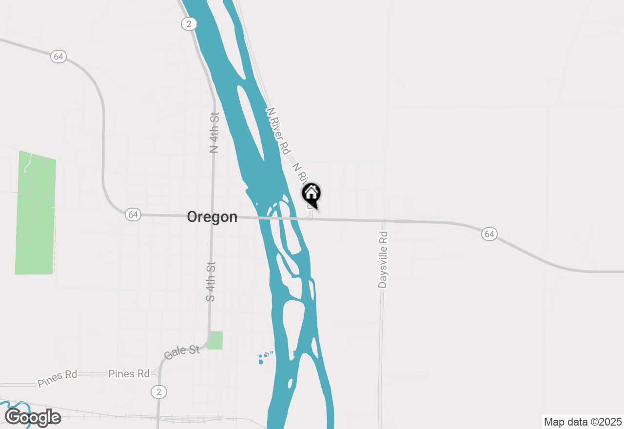 Map of 17 N River Road, Oregon, IL 61061