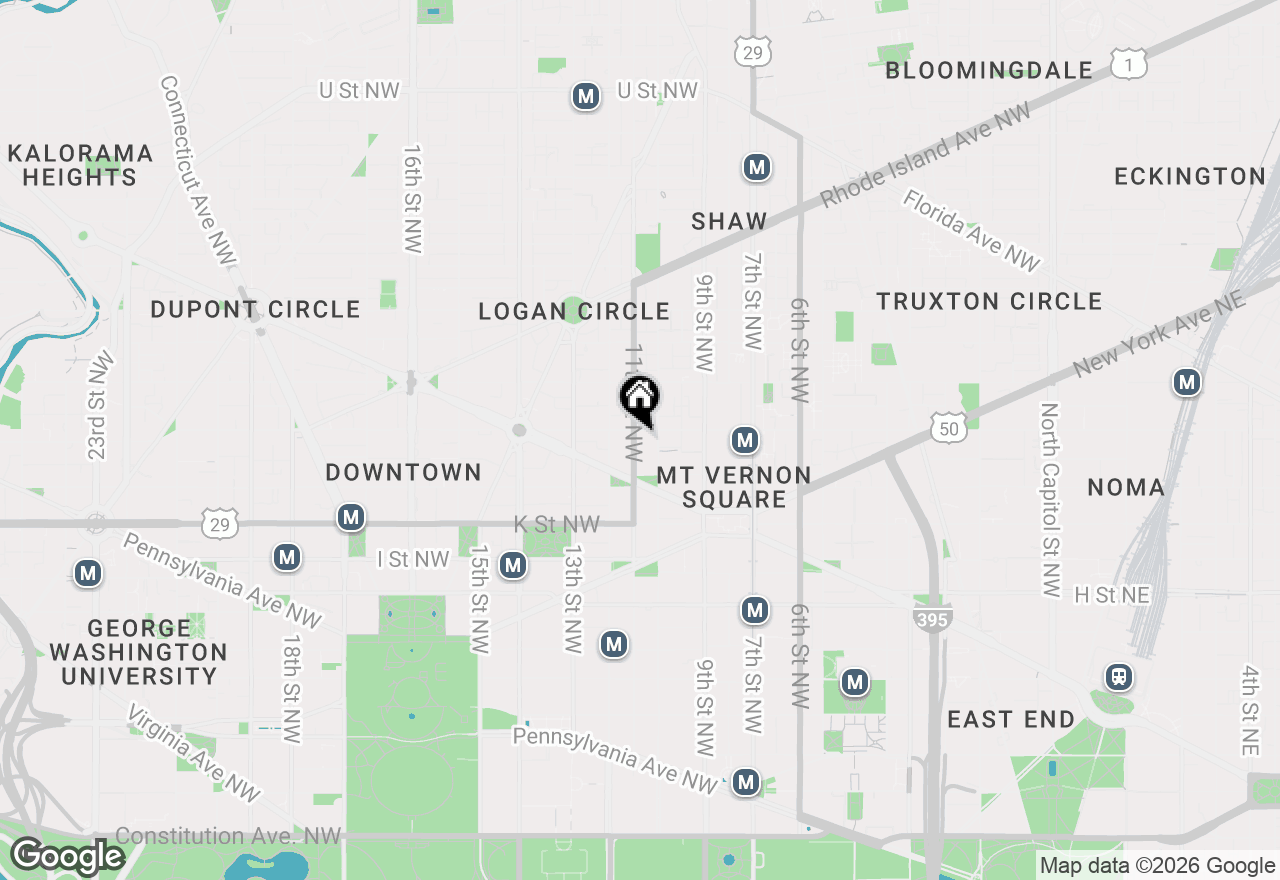 Map of 1125 11th Street Nw #102, Washington, DC 20001