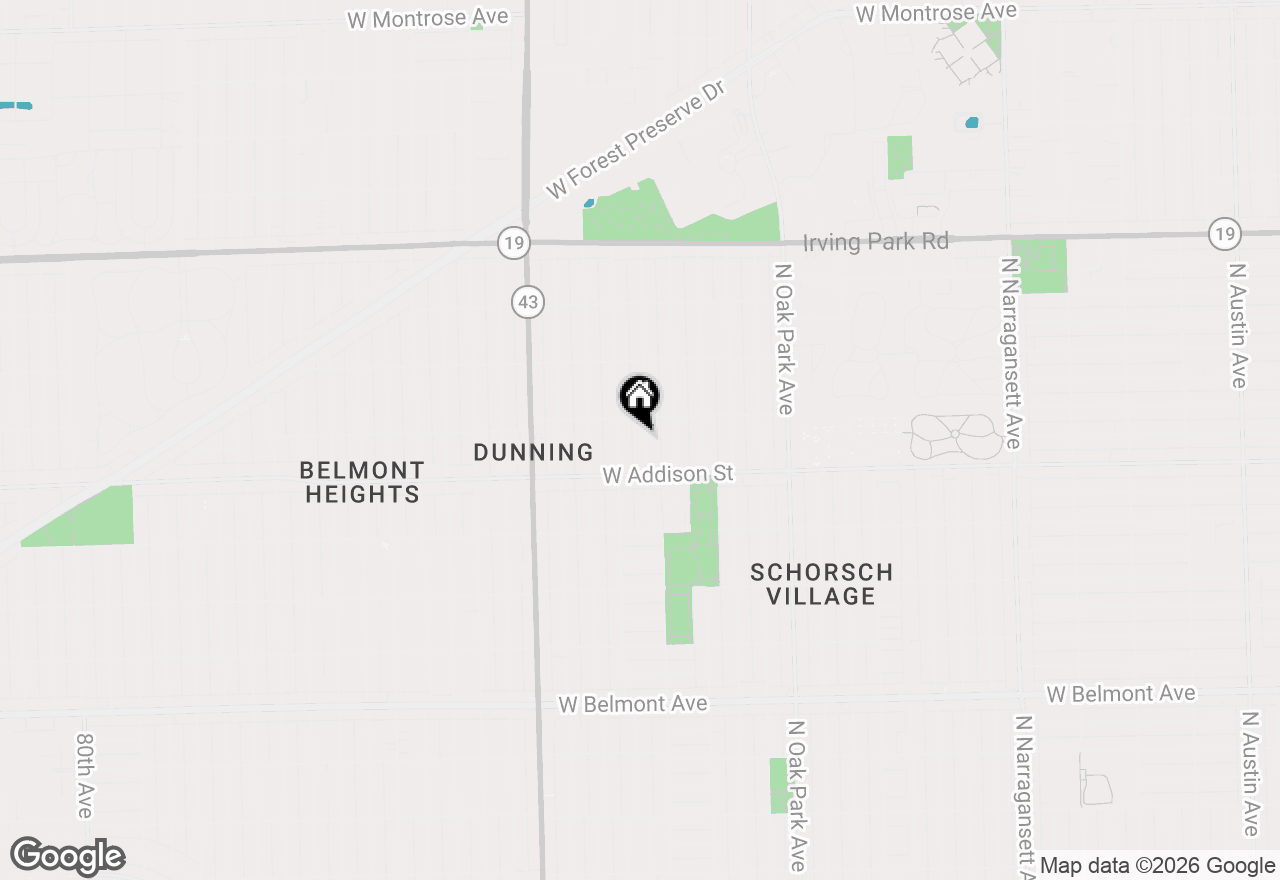 Map of 3636 N Nora Avenue, Chicago, IL 60634