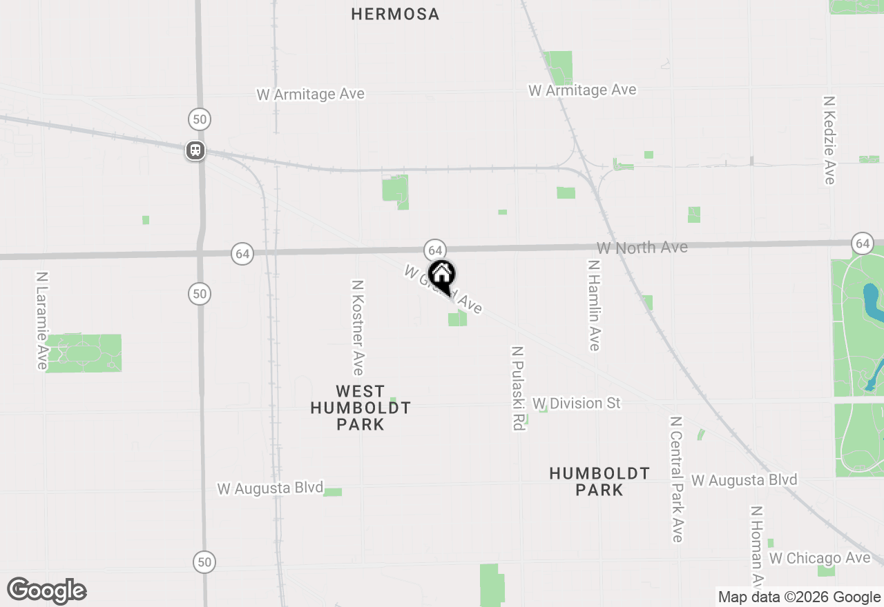 Map of 1435 N Keeler Avenue, Chicago, IL 60651