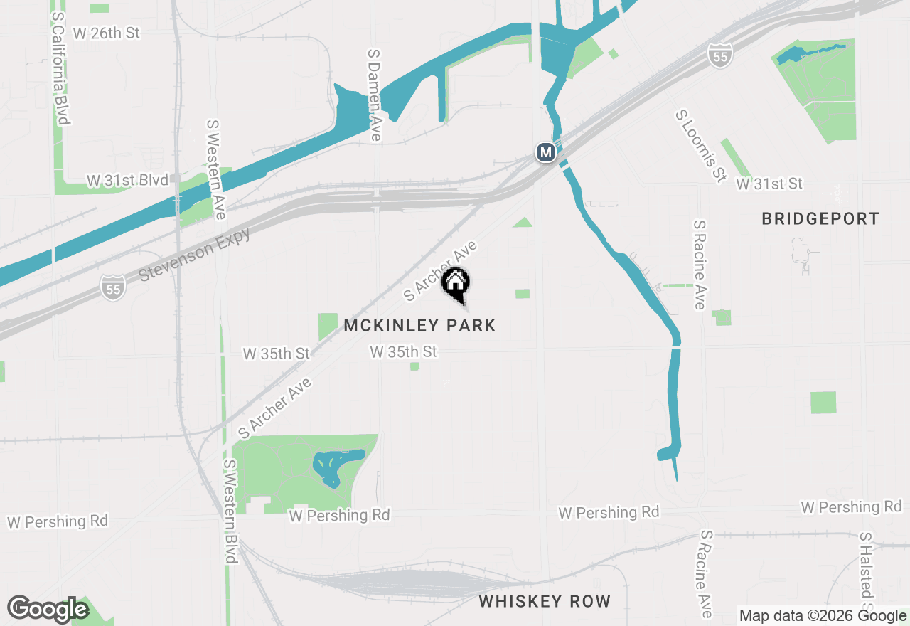 Map of 3400 S Wood Street, Chicago, IL 60608