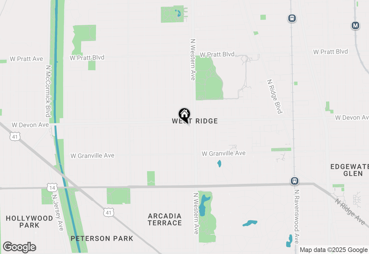 Map of 6342 N Artesian Avenue #GC, Chicago, IL 60659