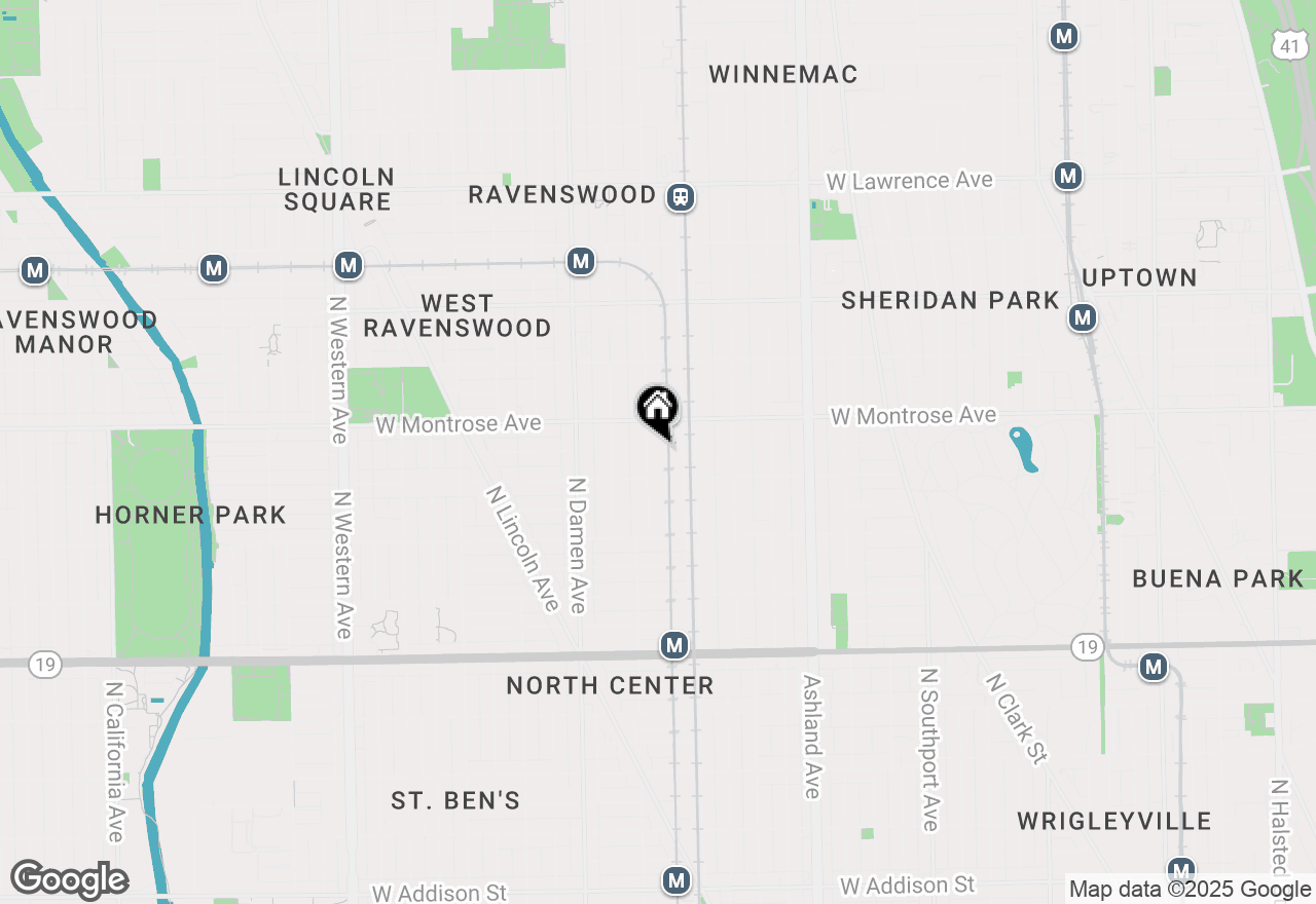 Map of 4346 N Honore Street #306, Chicago, IL 60613