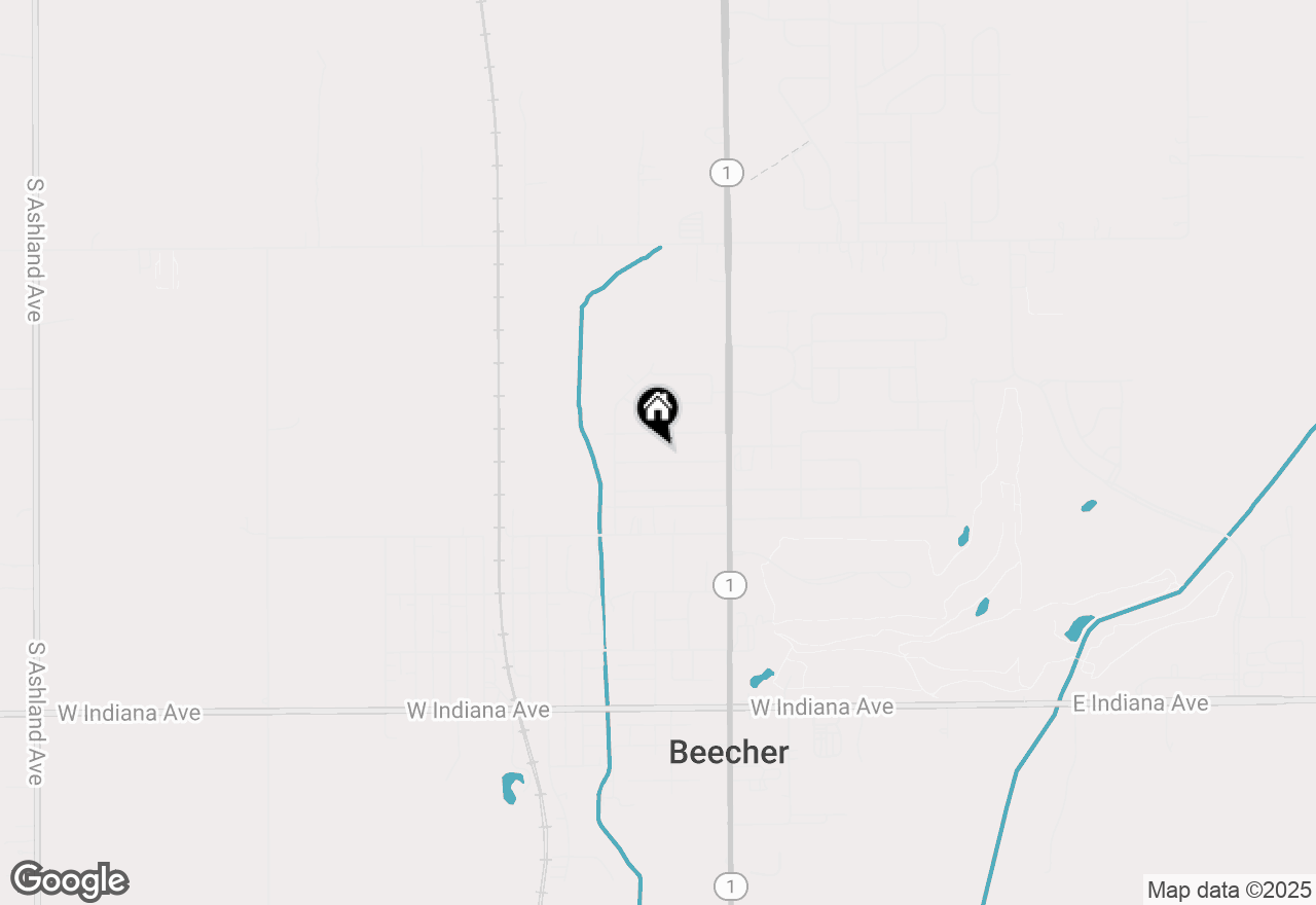 Map of 607 Meadow Lane, Beecher, IL 60401