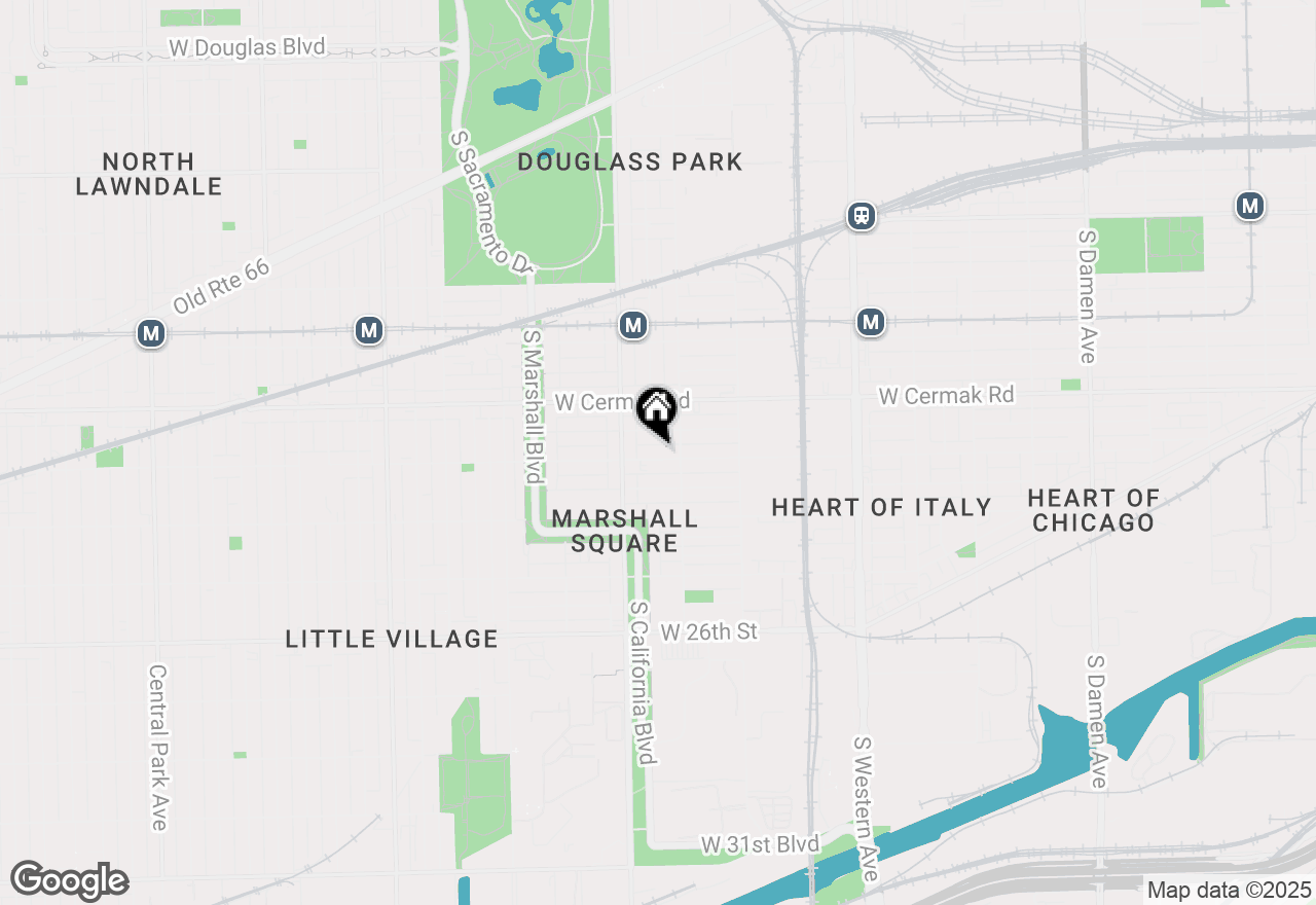 Map of 2722 W 23rd Street, Chicago, IL 60608