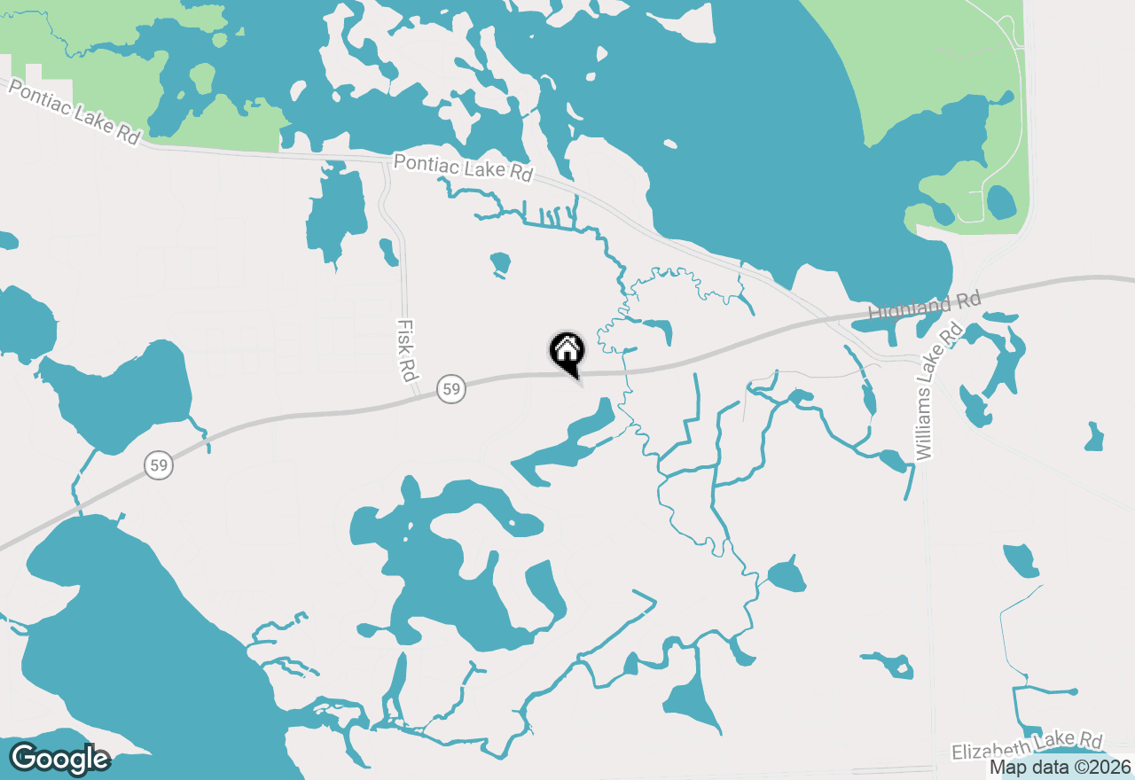 Map of 9042 Rhyan Road, White Lake, MI 48386