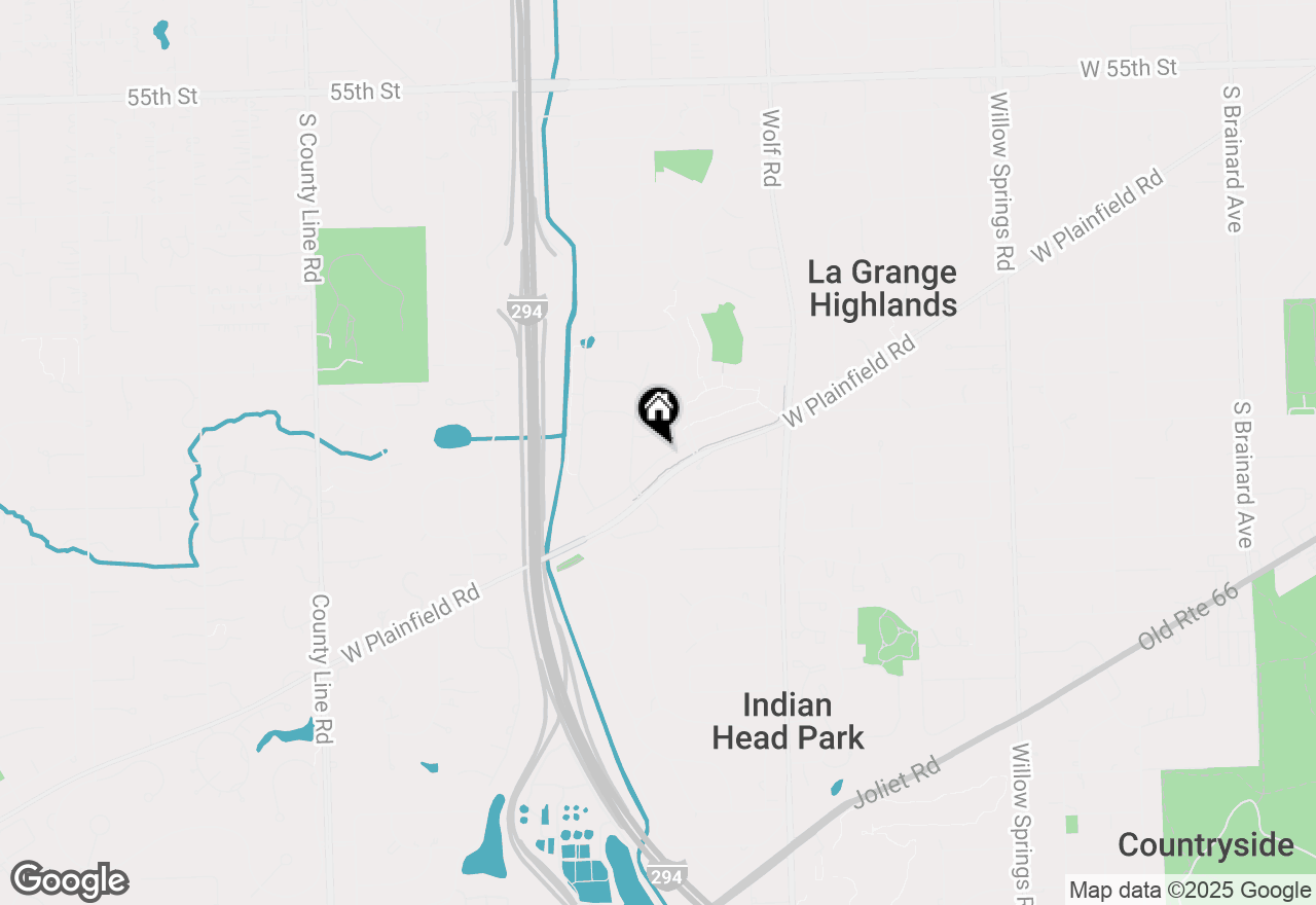 Map of 1110 Hickory Drive, Western Springs, IL 60558