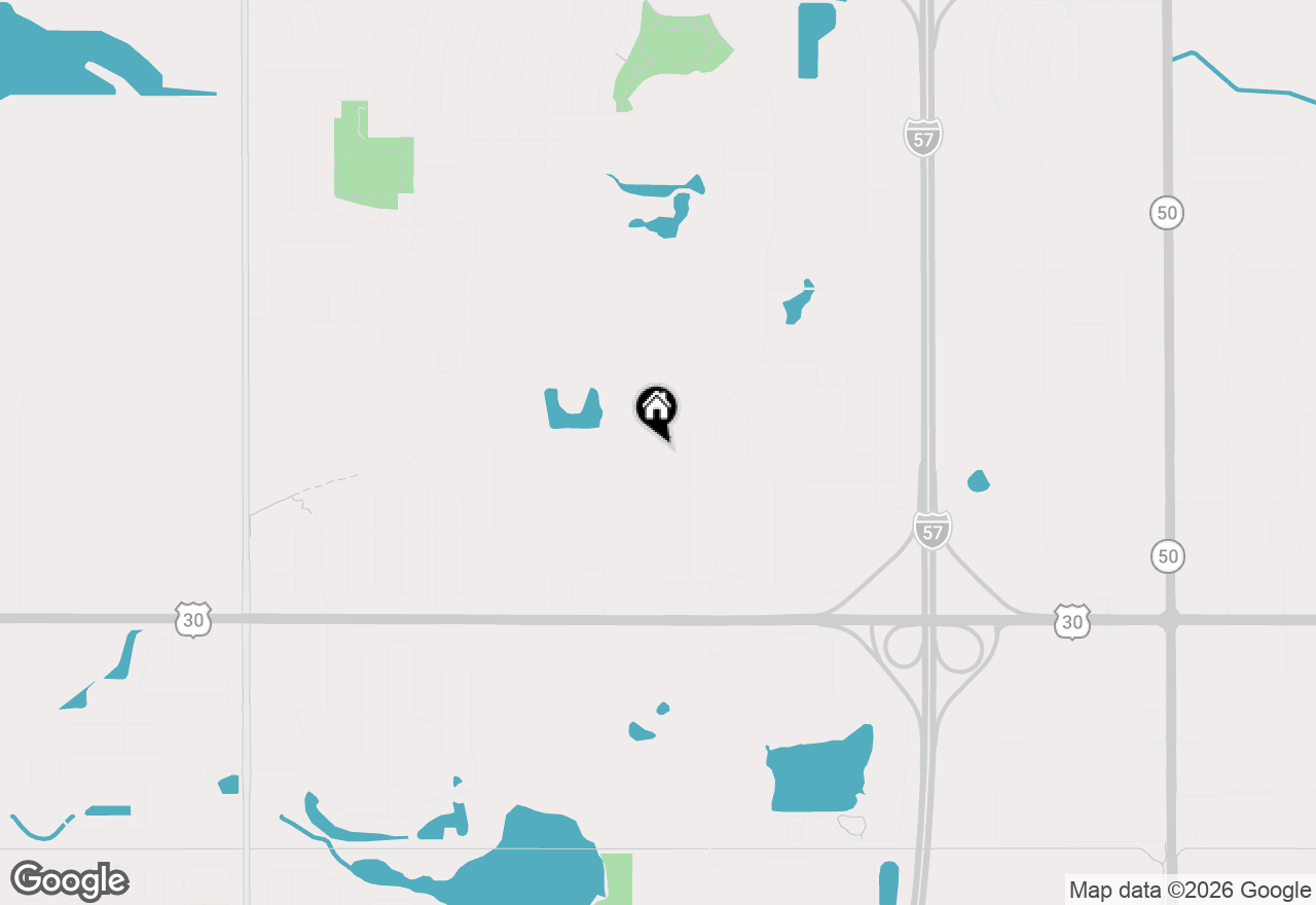 Map of 818 Princeton Avenue, Matteson, IL 60443