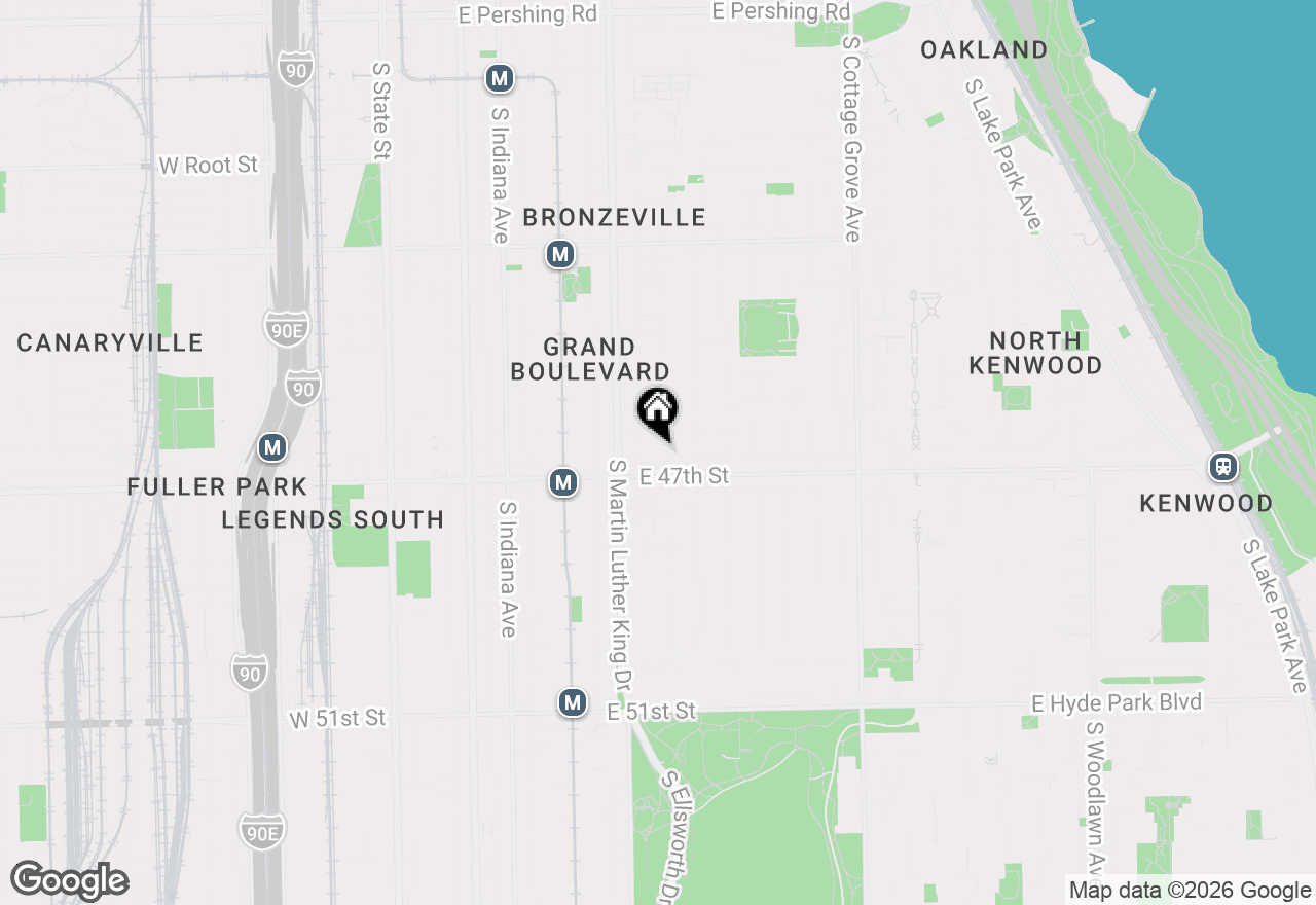 Map of 435 E 46th Place, Chicago, IL 60653
