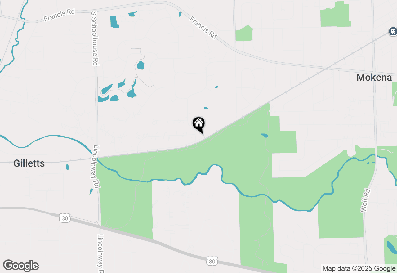 Map of 490 Bryan Trail, New Lenox, IL 60451