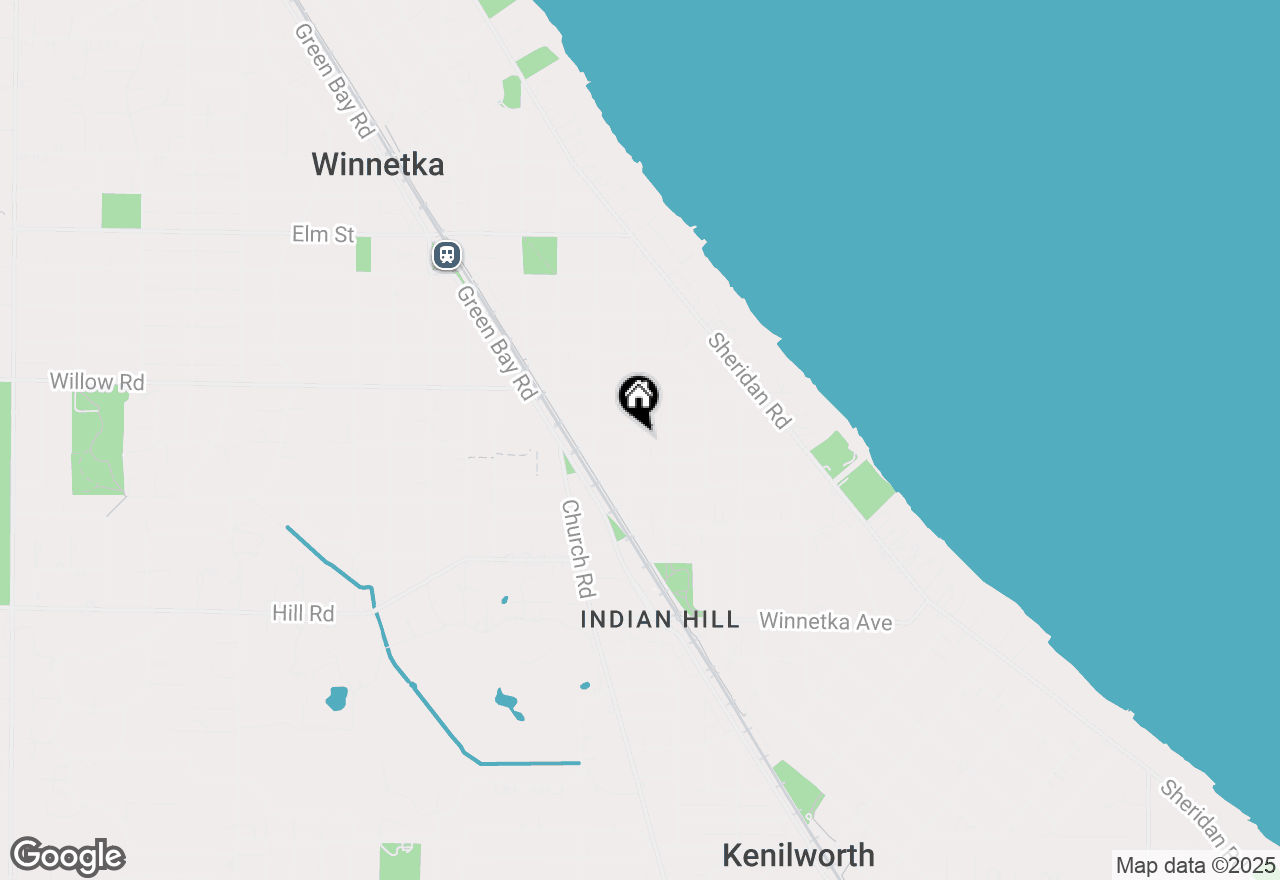 Map of 305 Poplar Street, Winnetka, IL 60093