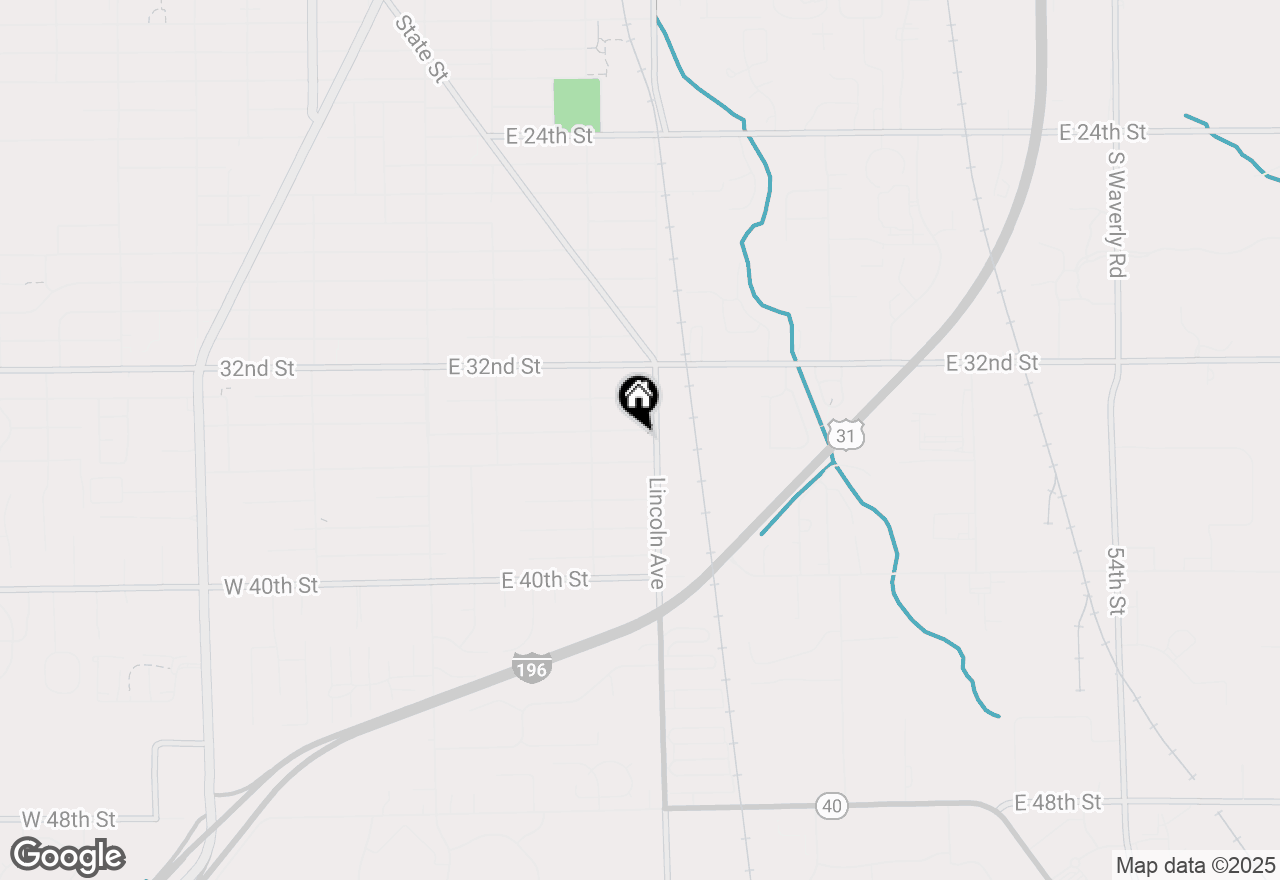 Map of 202 E 34th Street, Holland, MI 49423