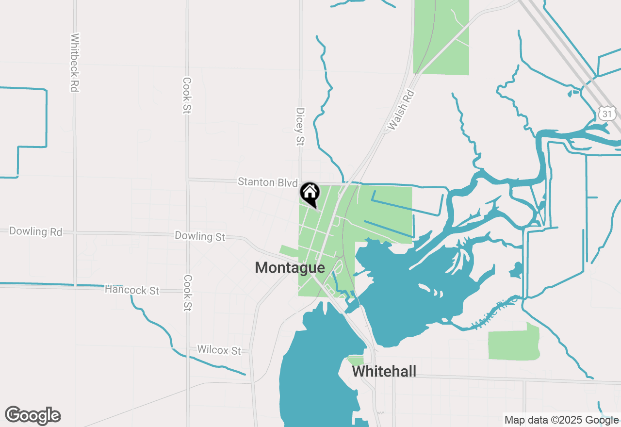 Map of 8898 Stebbins Street, Montague, MI 49437