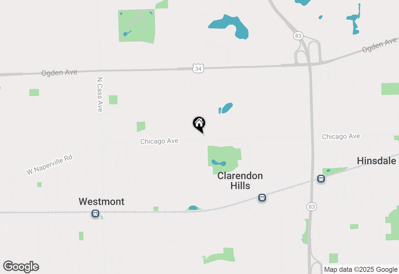 Map of 410 Chicago Avenue, Clarendon Hills, IL 60514