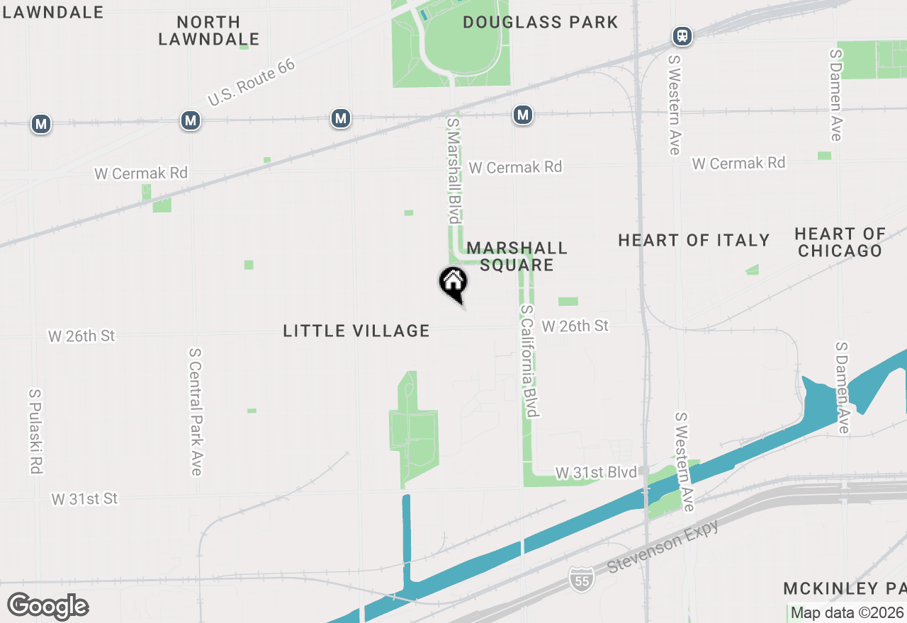 Map of 2935 W 25th Place, Chicago, IL 60623