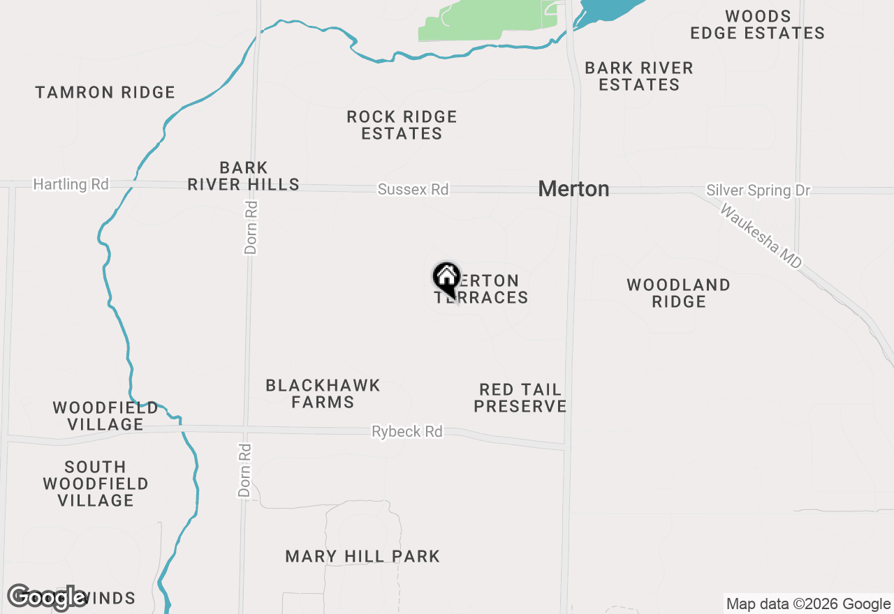 Map of N65W28636 Hibritten Way, Hartland, WI 53029