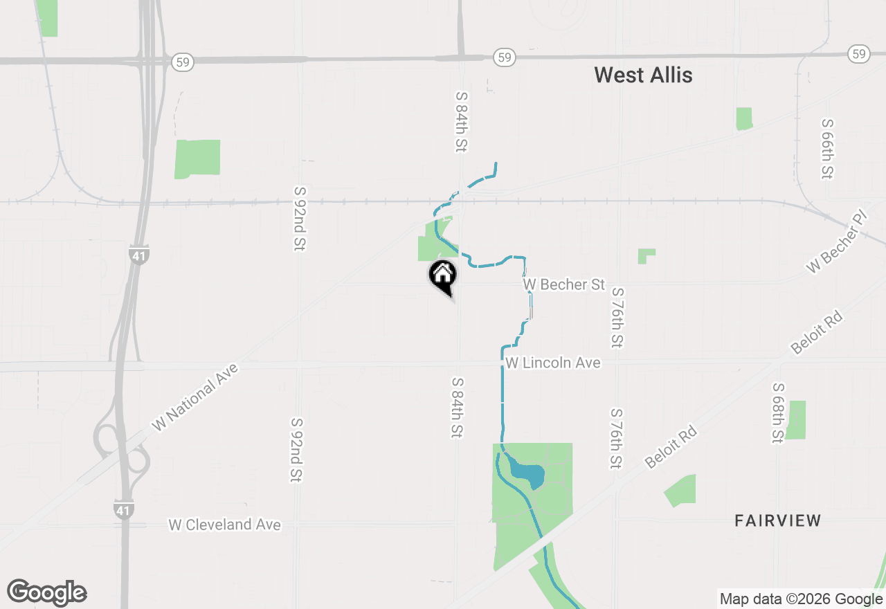 Map of 2132 S 85th St, West Allis, WI 53227