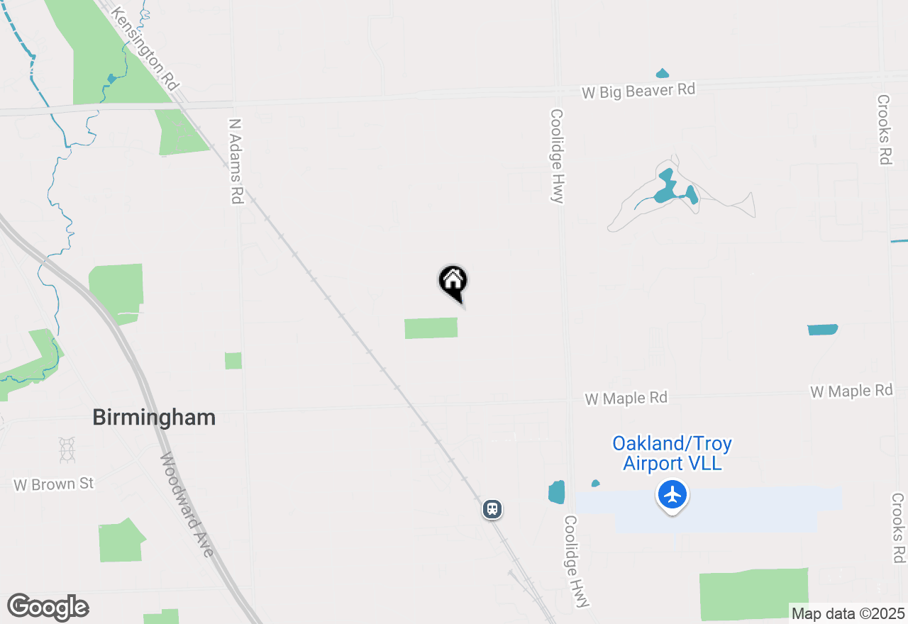 Map of 2287 Windemere Road, Birmingham, MI 48009