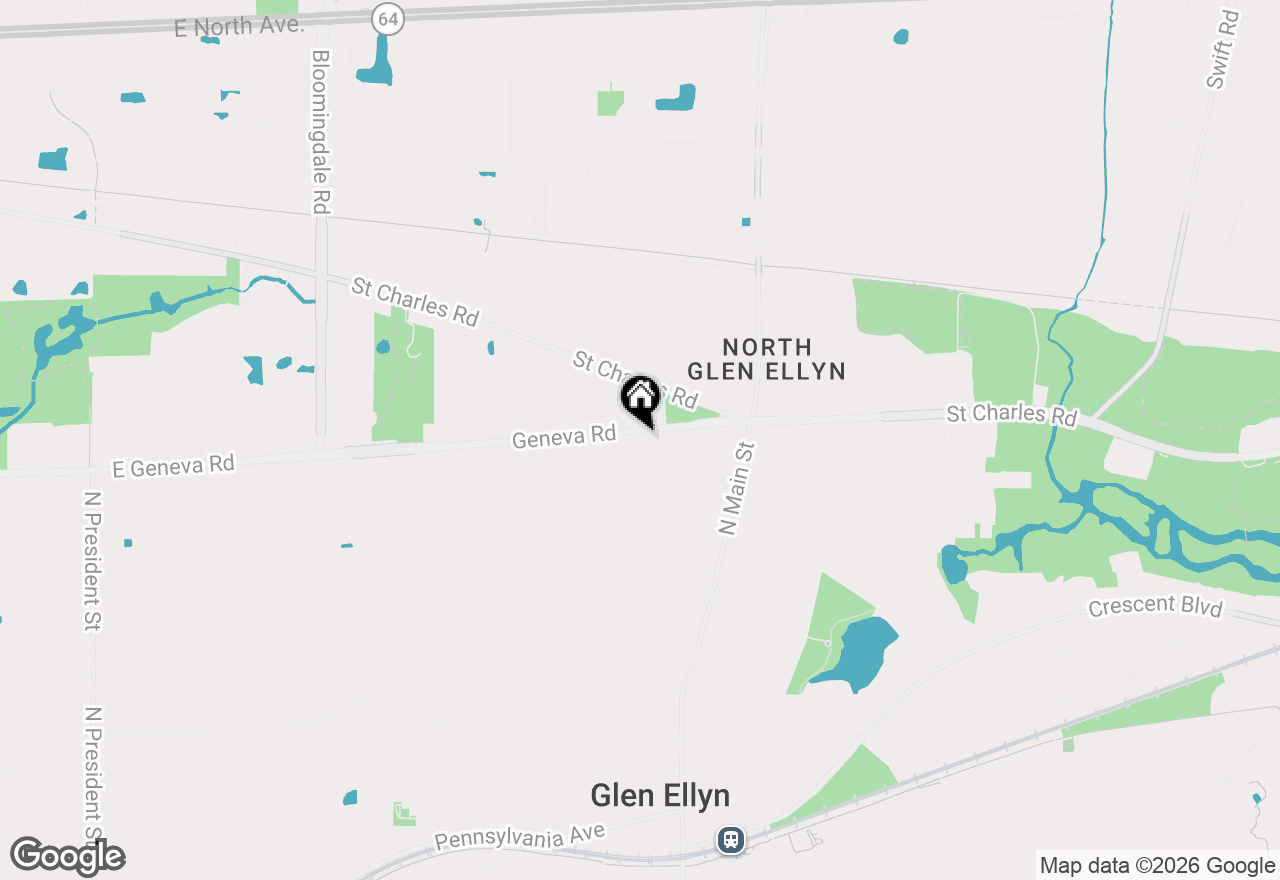 Map of 820 Euclid Avenue, Glen Ellyn, IL 60137