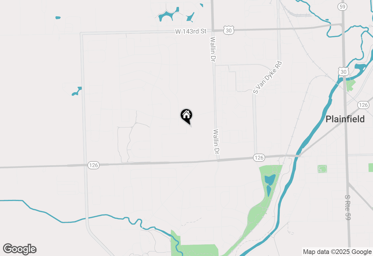 Map of 14864 S Henebry Lane, Plainfield, IL 60544