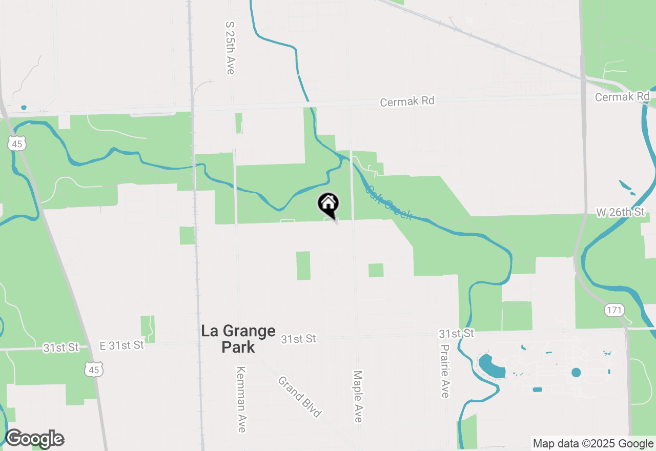 Map of 1541 Ostrander Avenue, La Grange Park, IL 60526