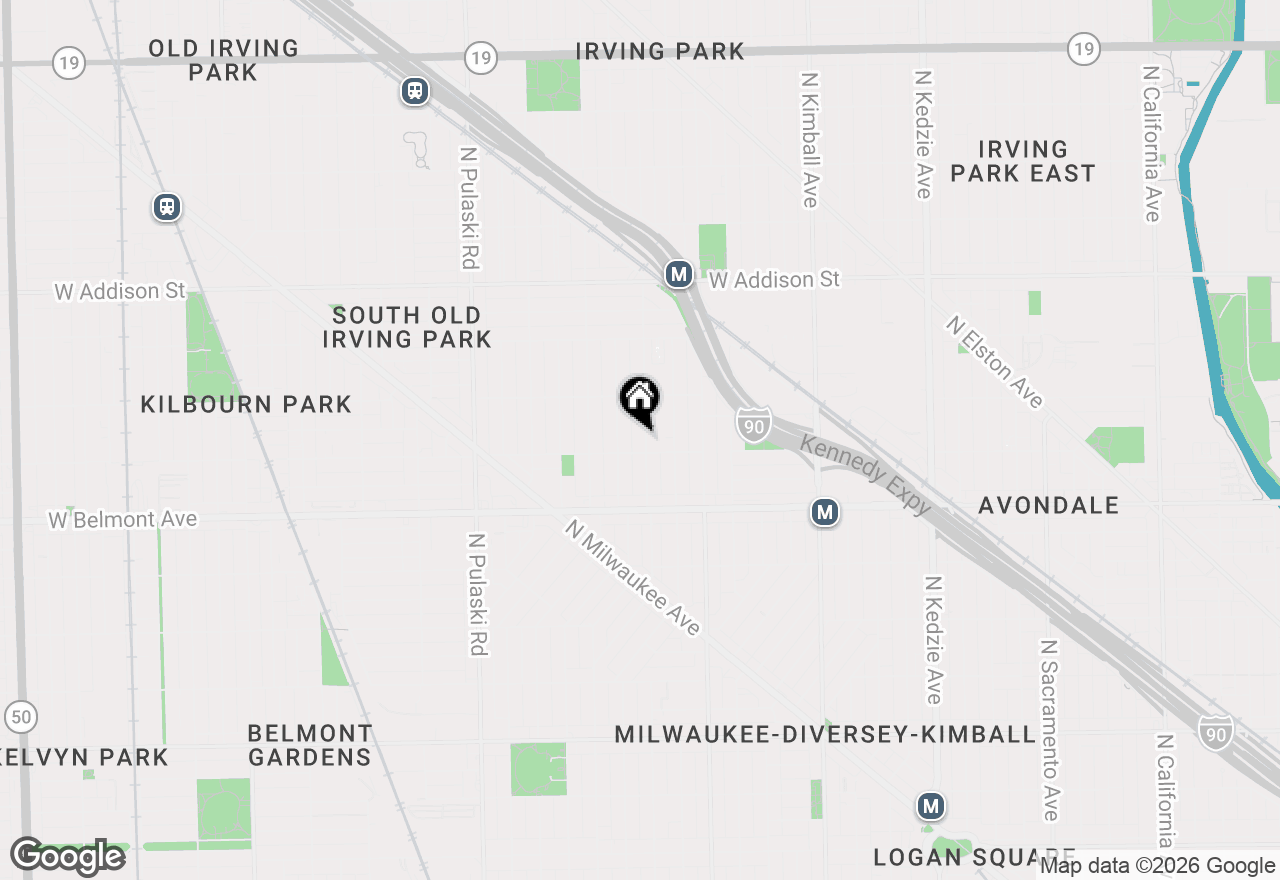 Map of 3310 N Lawndale Avenue, Chicago, IL 60618