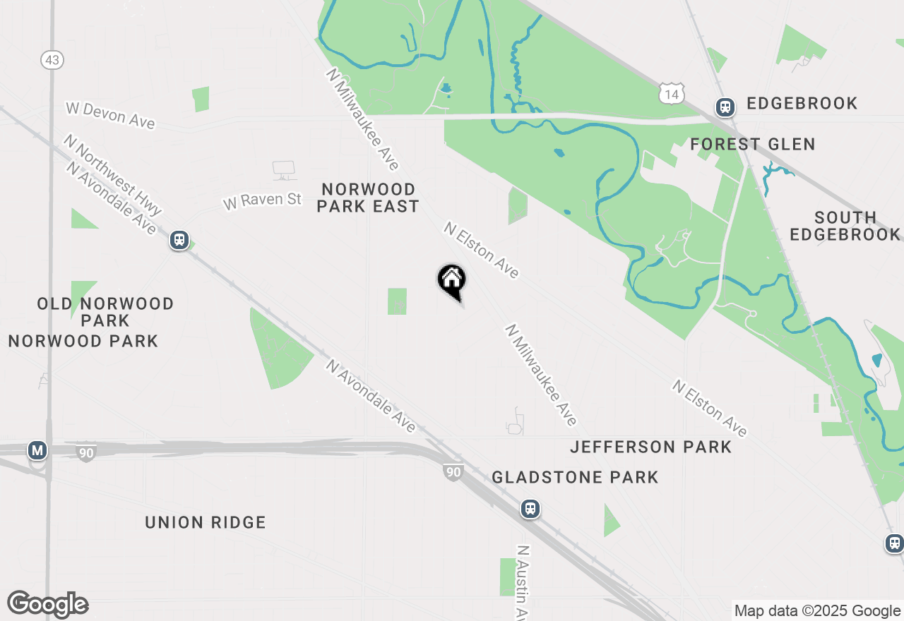 Map of 5905 N Melvina Avenue, Chicago, IL 60646