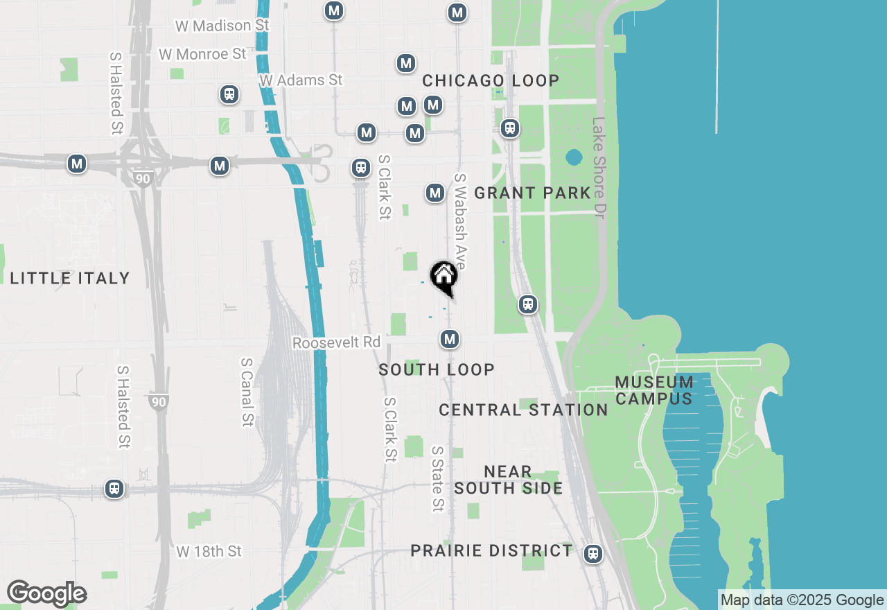 Map of 1101 S State Street #1505, Chicago, IL 60605