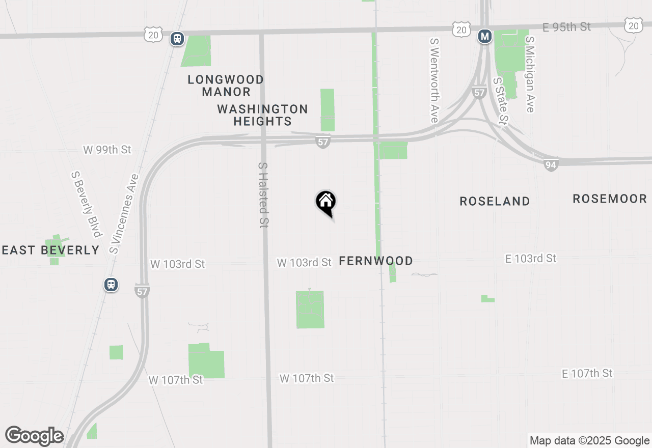 Map of 10141 S Wallace Street, Chicago, IL 60628