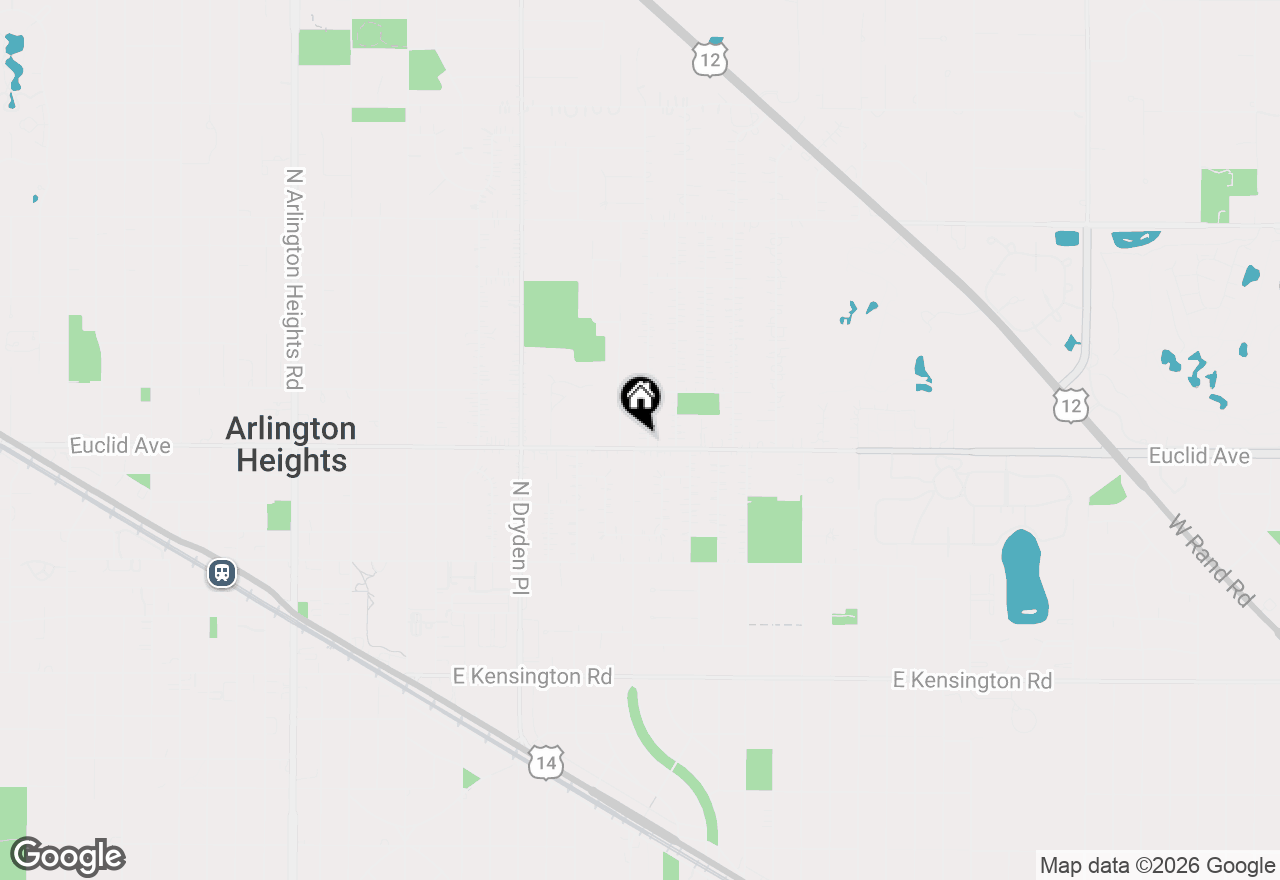 Map of 602 N Drury Lane, Arlington Heights, IL 60004