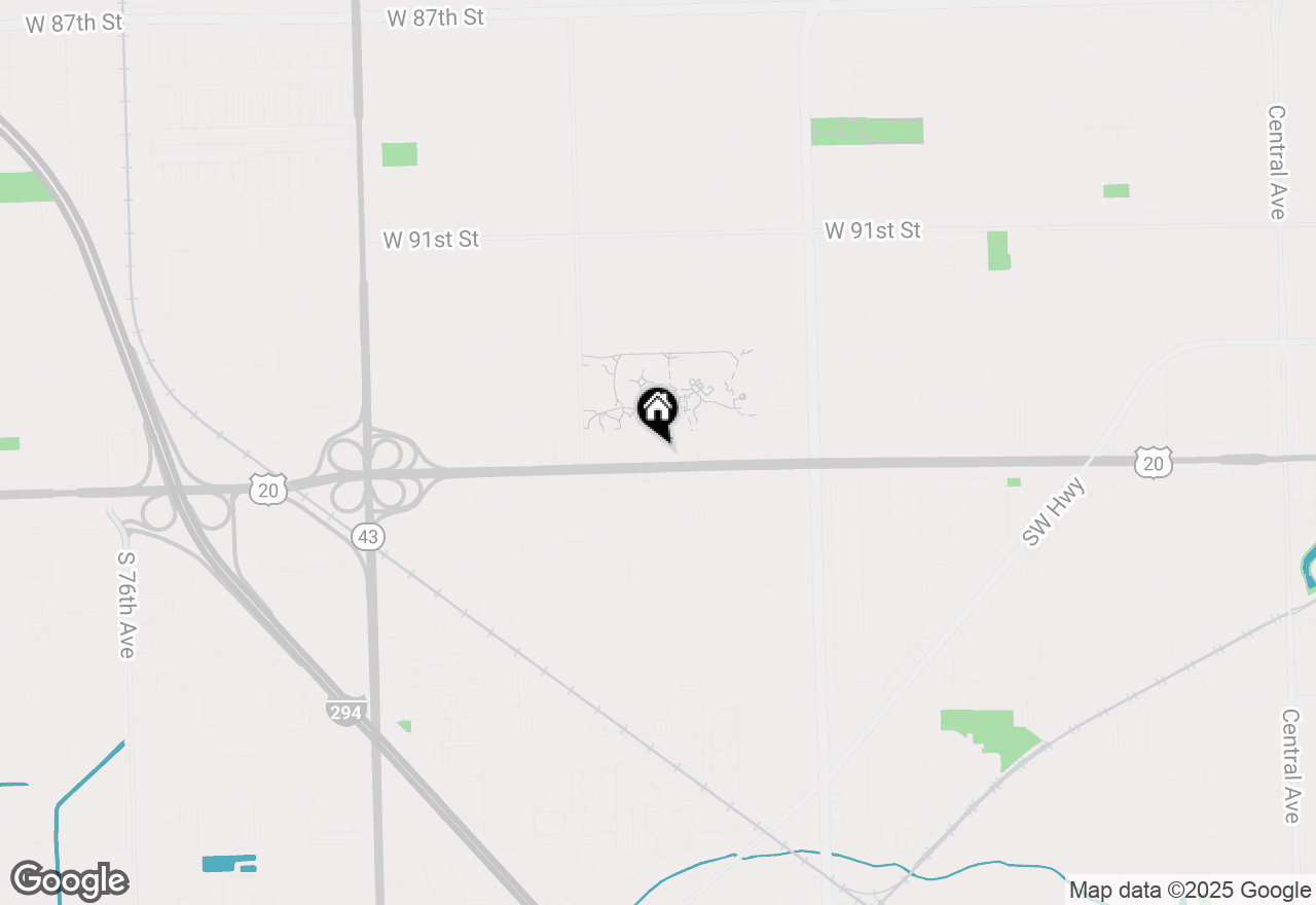 Map of 6634 W 95th Street #1D, Oak Lawn, IL 60453