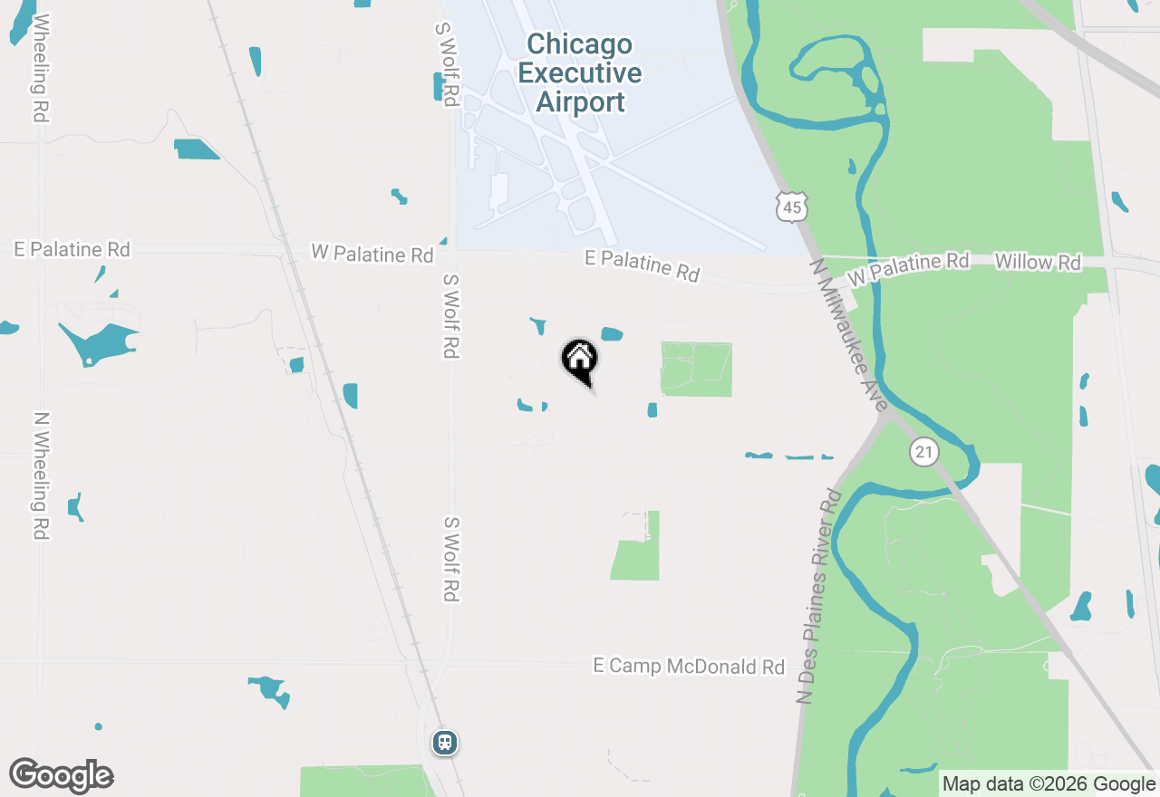 Map of 1313 Cove Drive #211A, Prospect Heights, IL 60070