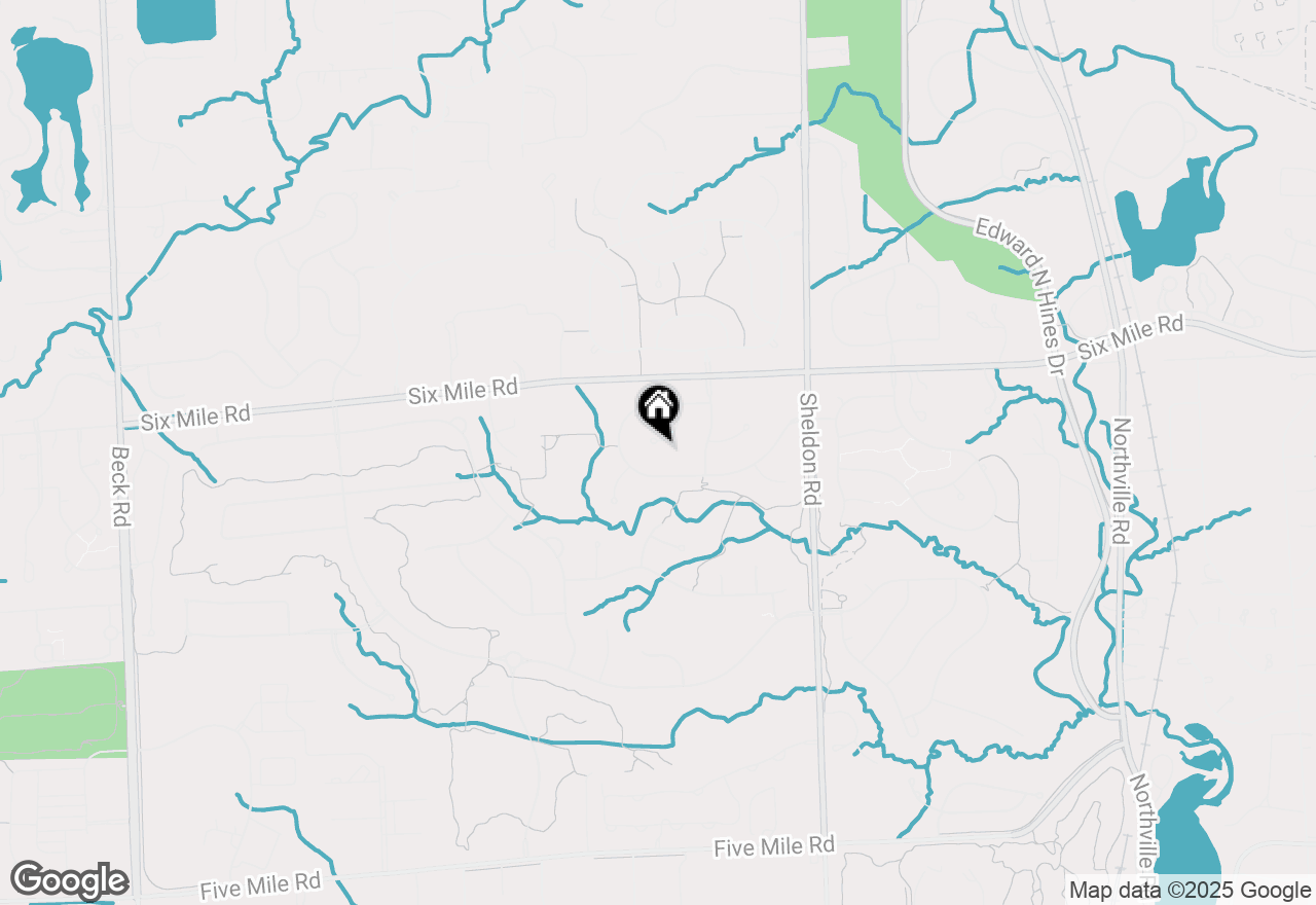 Map of 16956 Sycamore Court, Northville, MI 48168