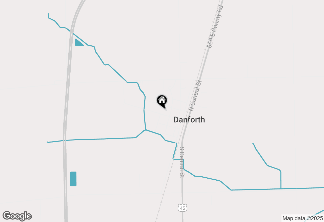 Map of 308 W Jefferson Street, Danforth, IL 60930