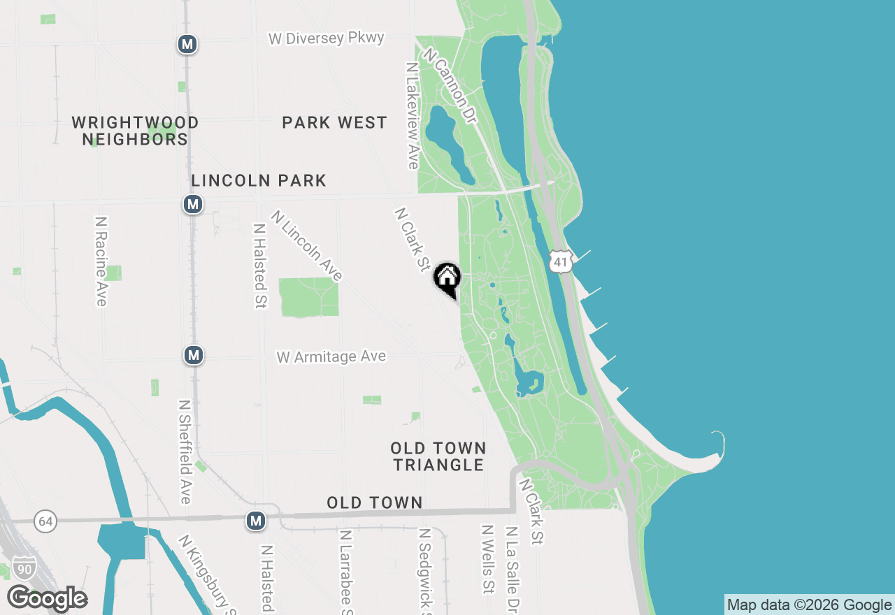 Map of 2107 N Clark Street, Chicago, IL 60614
