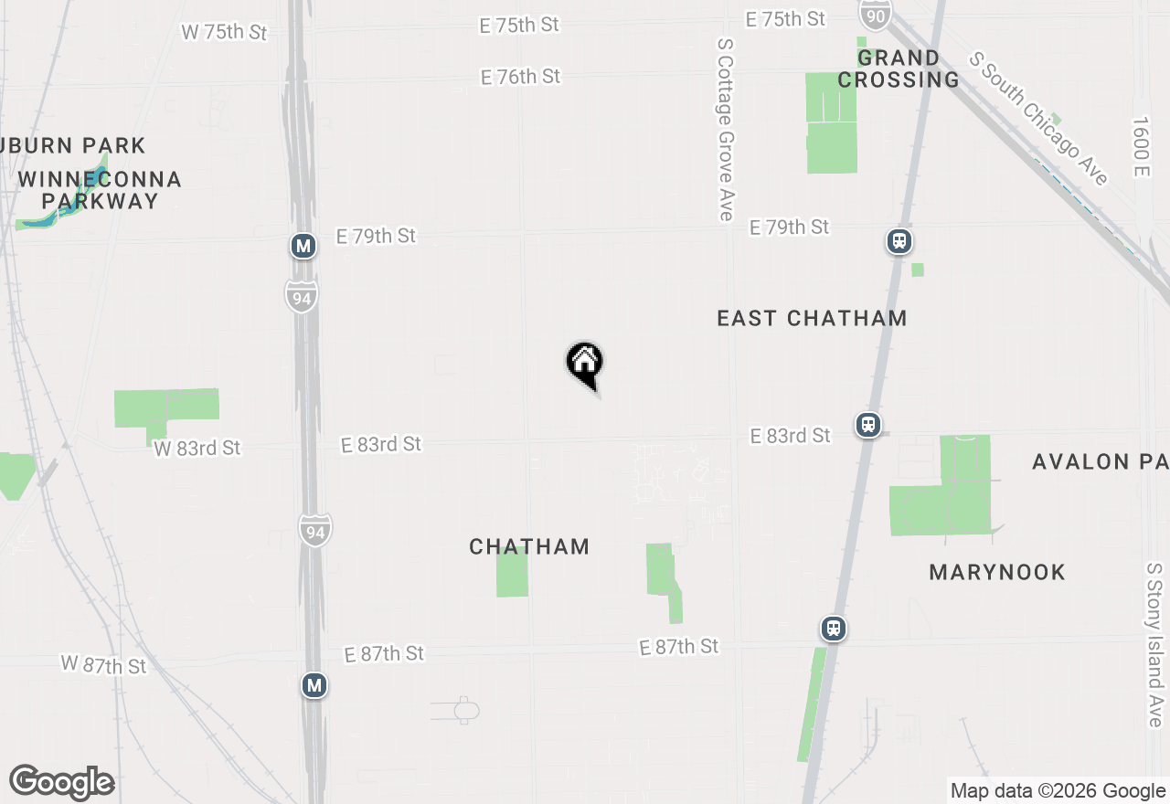 Map of 8215 S Eberhart Avenue, Chicago, IL 60619